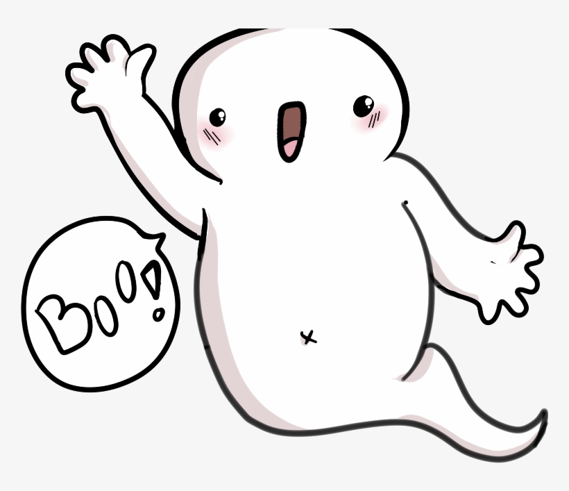 I'm Looking For A Drawing Of A Cute Ghost - Cute Ghost Drawing Png, transparent png