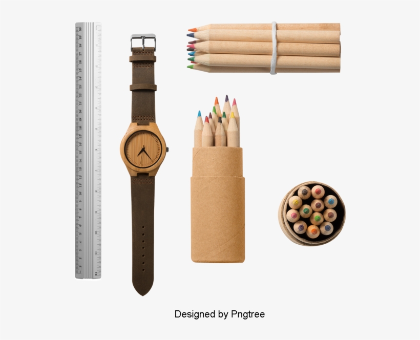 Beautiful Cartoon Cute School Supplies Stationery, - School, transparent png