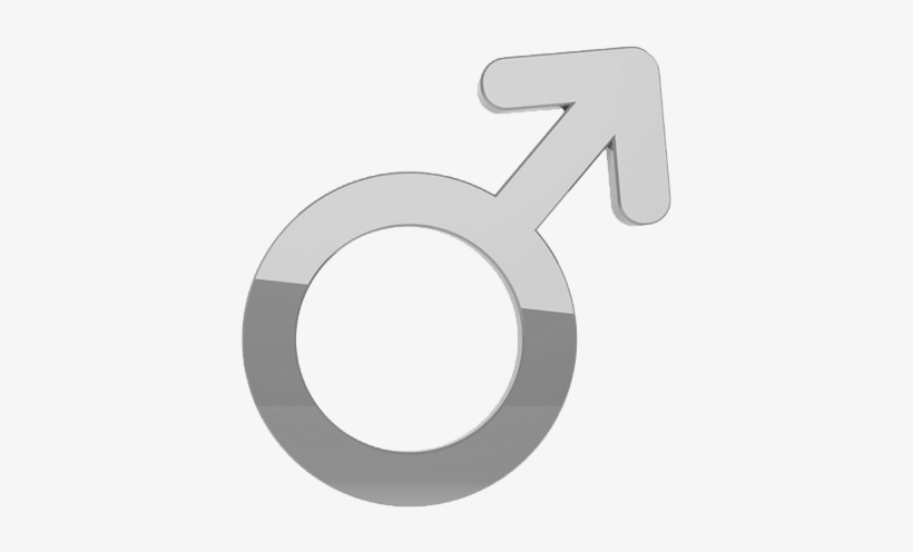Male Sign Bw - Circle, transparent png