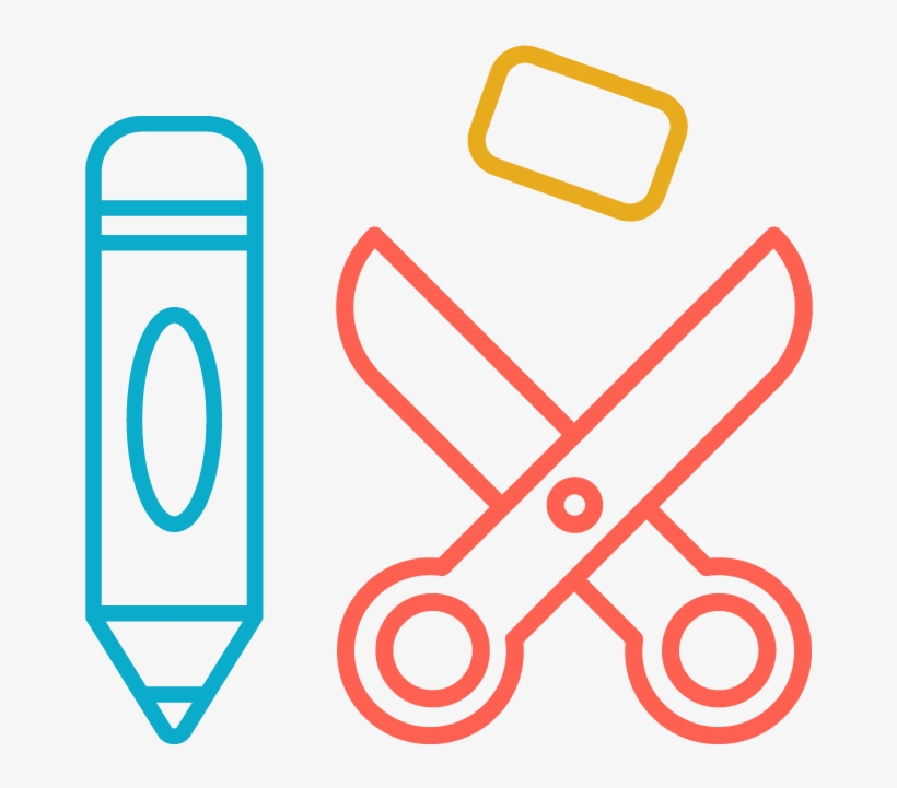 School-supplies - Kawaii Pencil Clipart, transparent png