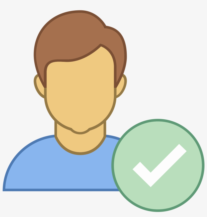 Zaznaczony Użytkownik Mężczyzna Icon - User Verified Icon, transparent png