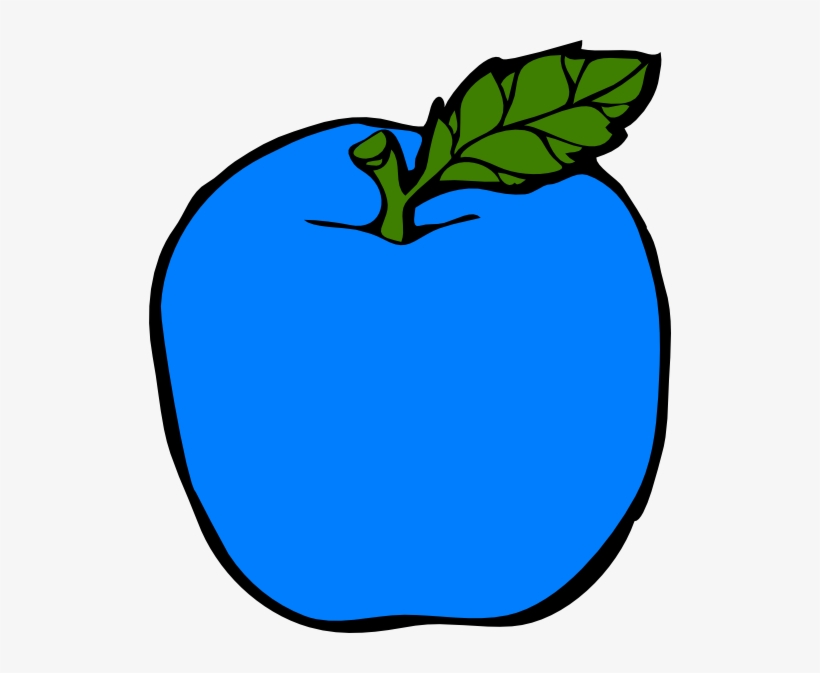 Blue Apple Clipart, transparent png