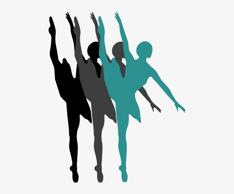 Triple Ballet Dancer Silhouette Blue Svg Clip Arts, transparent png