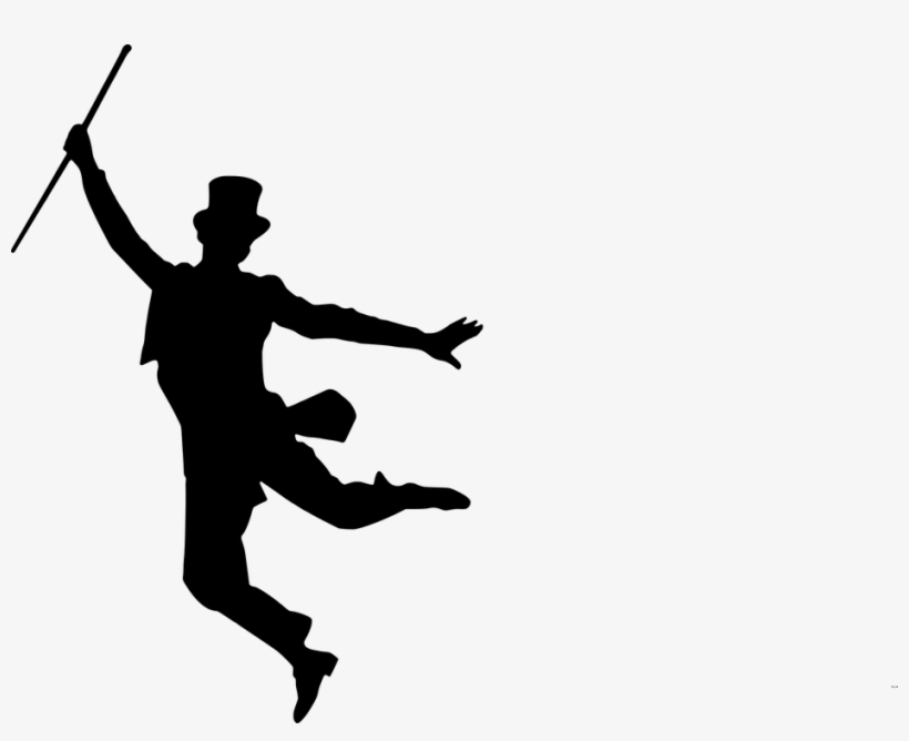 Silhouette, Dance, Silhouette Dancer, Ballet Dancer - Fred Astaire And Ginger Rogers Jumping, transparent png