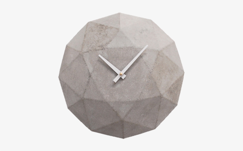 Cairo, Diamond Shaped Concrete Wall Clock - Concrete, transparent png