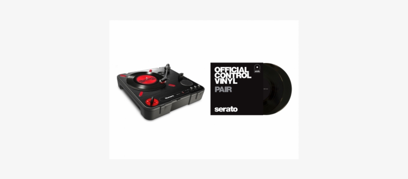 Numark Pt01 Scratch Serato 7" Control Vinyl Bundle - Numark Turntable, transparent png