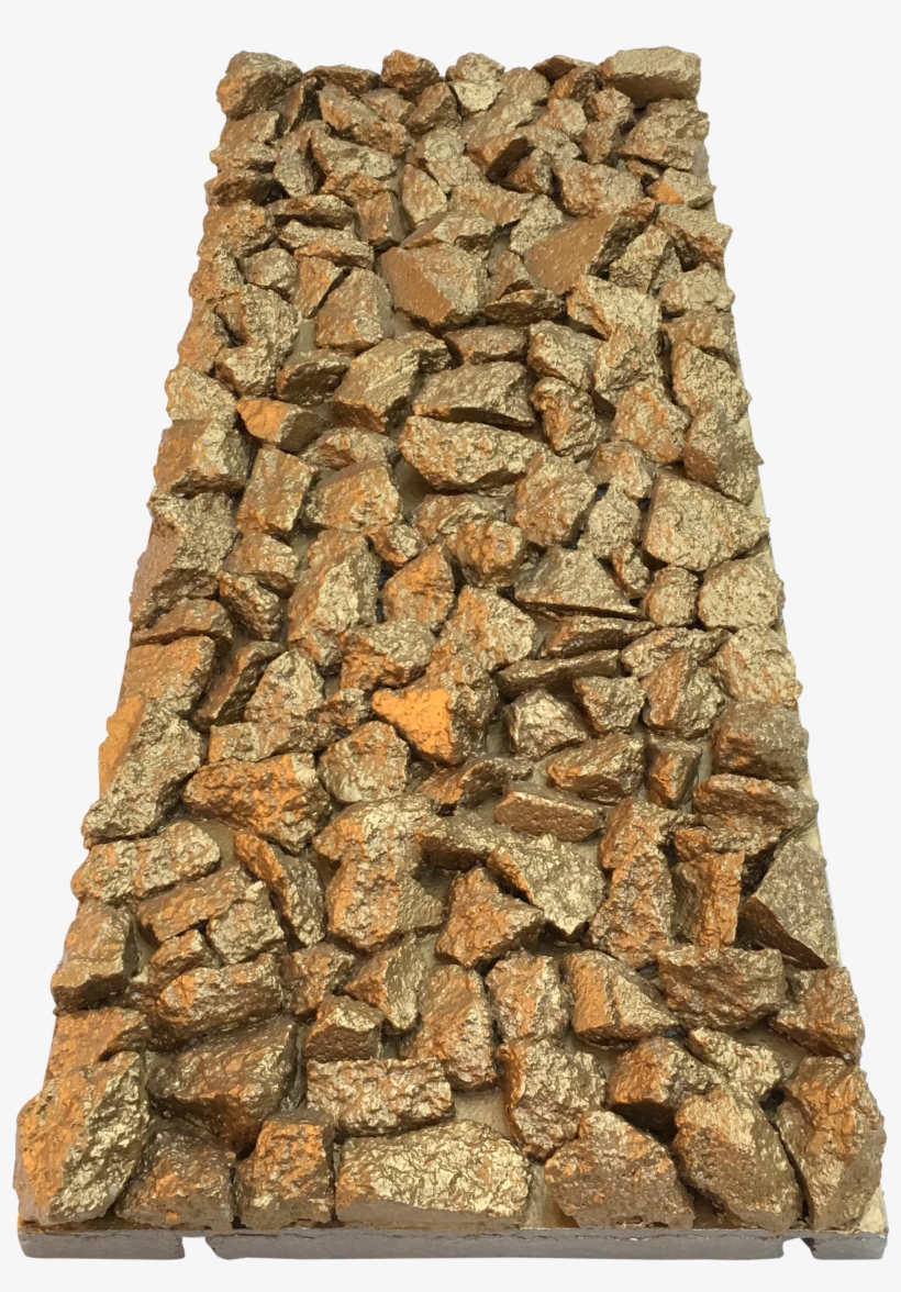 Suga Lane Gilt Optimiso Gold Rock Sculpture, transparent png