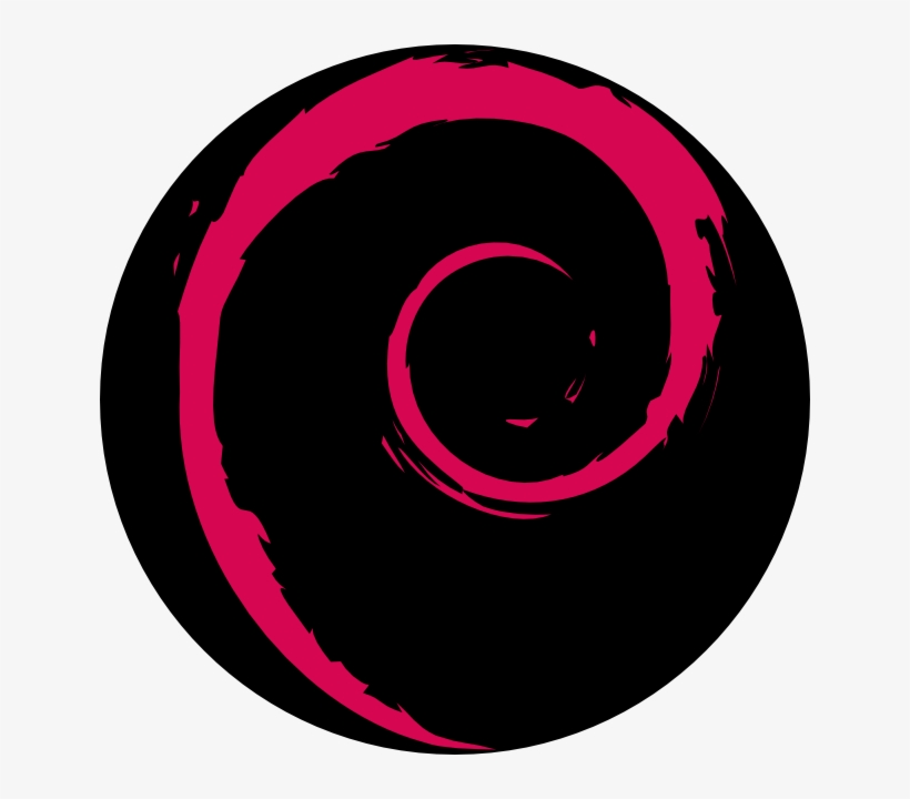 Debian Logo In A Circle - Debian Logo Png Transparent, transparent png