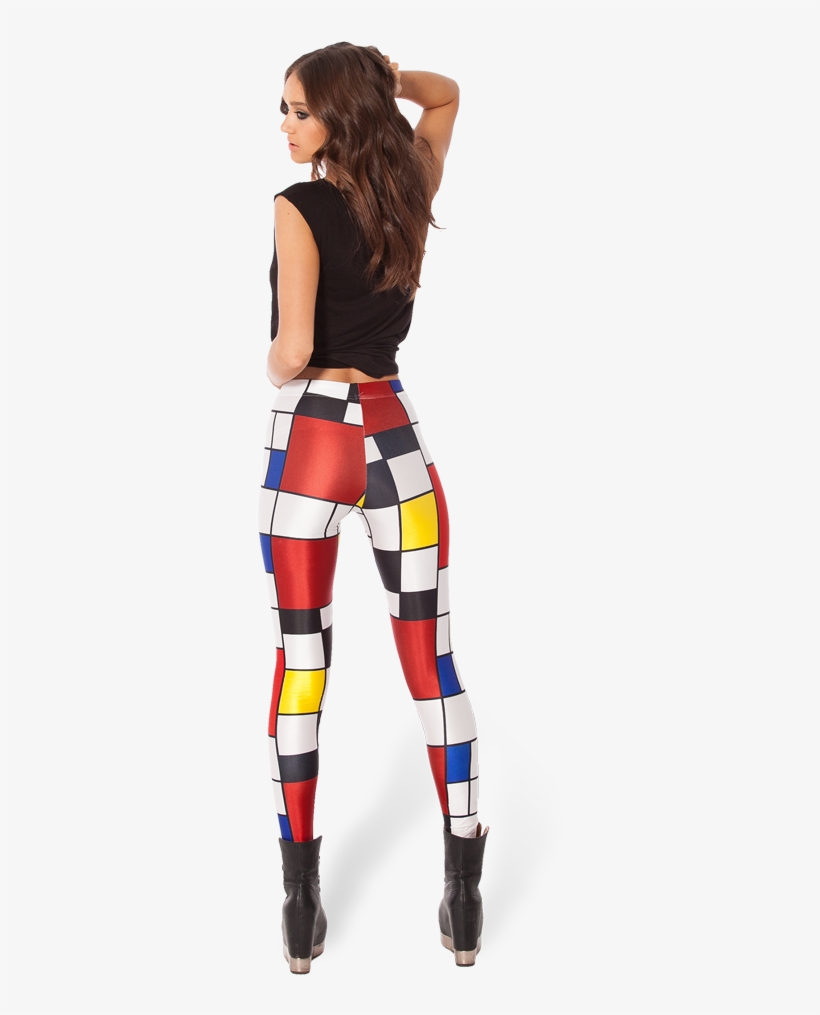 Mondrianlegs 4 Web - Mondrian Leggings, transparent png