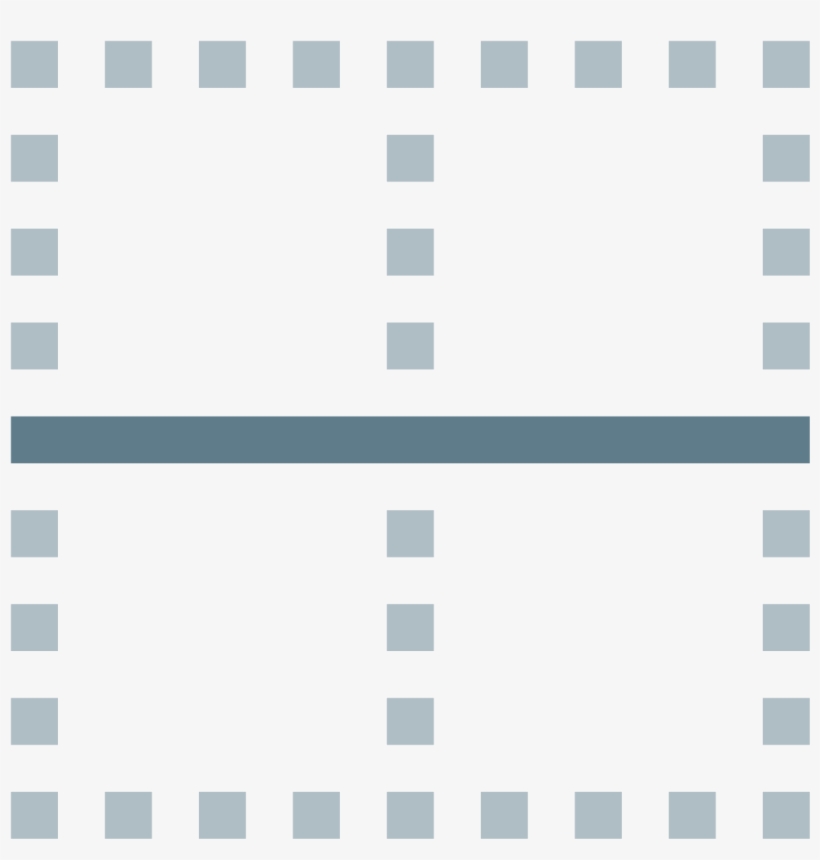 Borde Horizontal Icon - Crossword Down, transparent png