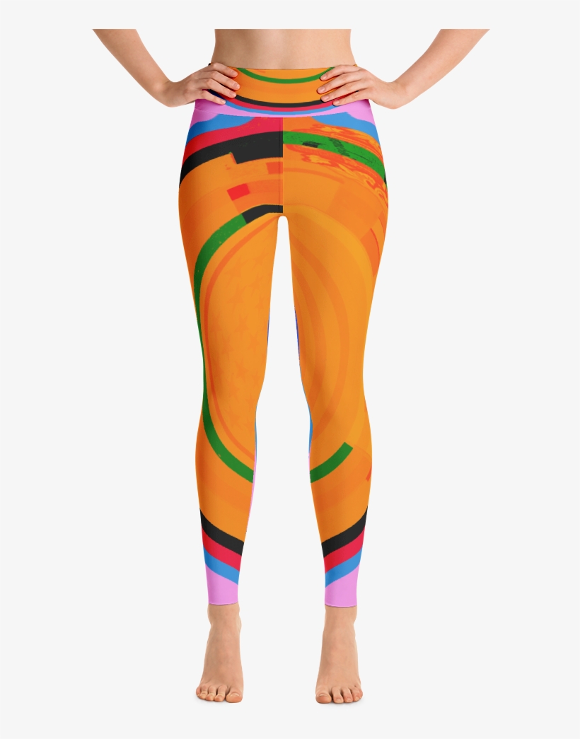 Lines Around Yoga Leggings - Boombox Yoga Hose - Yoga Leggings - Yogahosen - Süße, transparent png