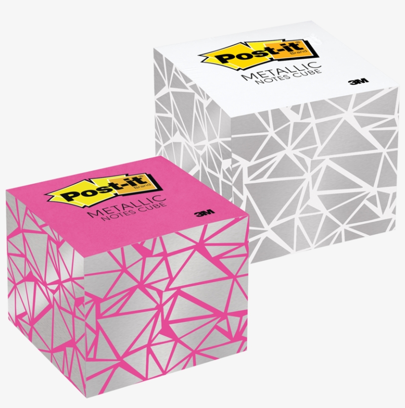 Post-it® Notes Geometric Cubes - Post-it Adhesive Note, transparent png