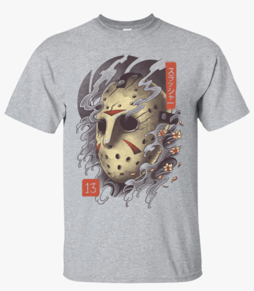 Oni Jason Mask - T-shirt, transparent png
