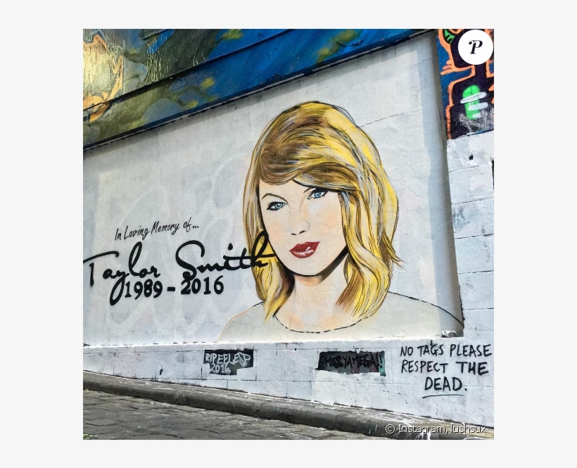 L'artiste Lushux A Réalisé L'épitaphe De Taylor Swift - Taylor Swift Graffiti Melbourne, transparent png