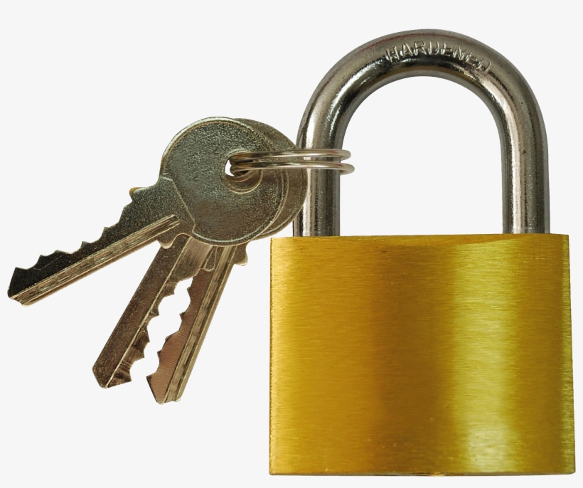Padlock With Key Png, transparent png