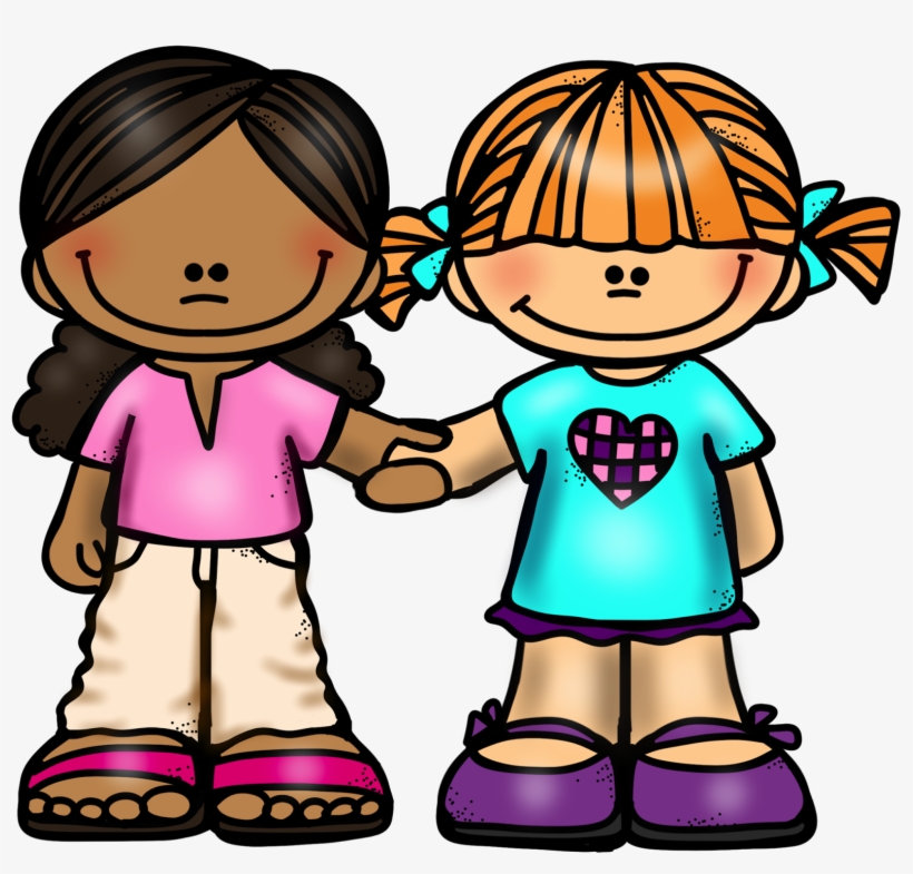 Girl Friends Holding Hands - Friends Holding Hands Clipart, transparent png