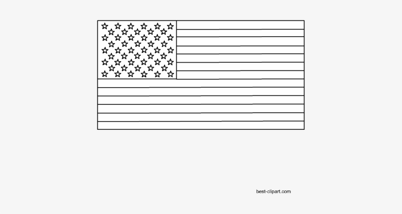 Free Black And White American Flag Clip Art Image - Black And White Forth Of July Clipart, transparent png