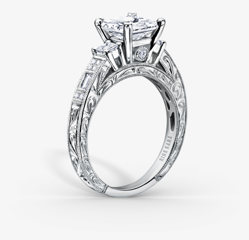 Charlotte Platinum Engagement Ring K - Engagement Rings For Women, transparent png