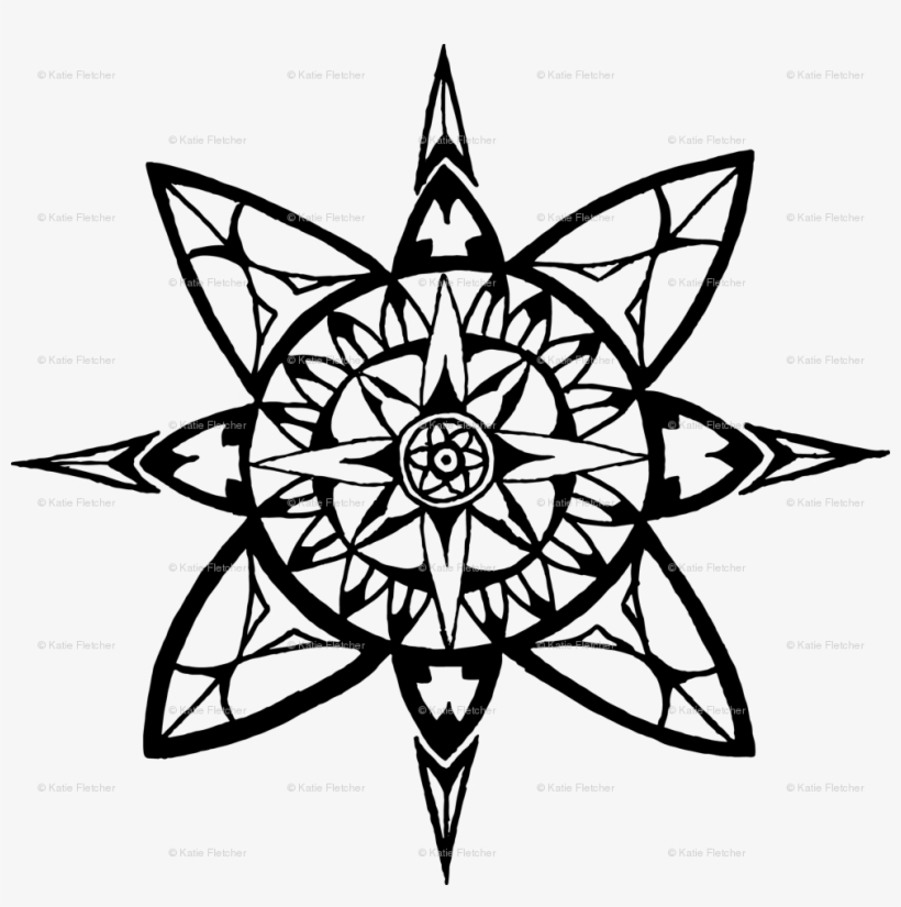 Mandala Coompas, transparent png