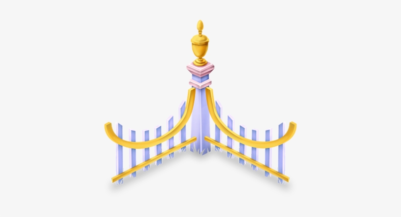 Blue Fence - Pencil Fence Hay Day, transparent png