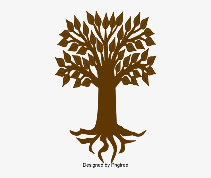 Beautiful Cartoon Lovely Creative Hand-painted Tree, - Tree Heraldry Png, transparent png