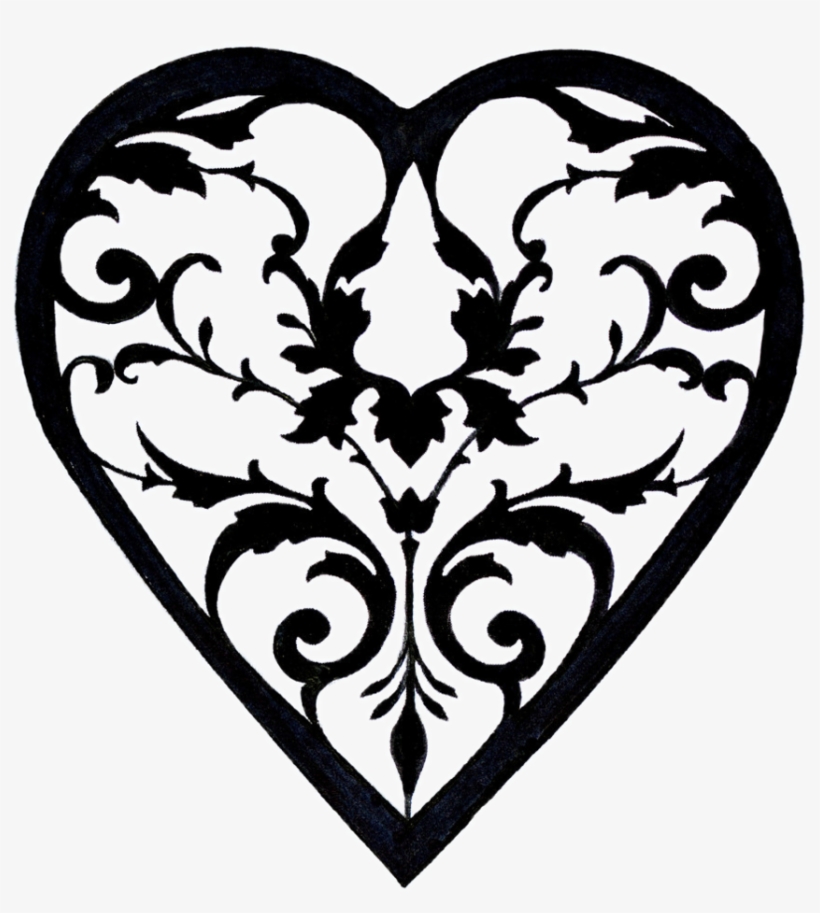 Filigree Heart Drawing At Getdrawings - Filigree Heart, transparent png
