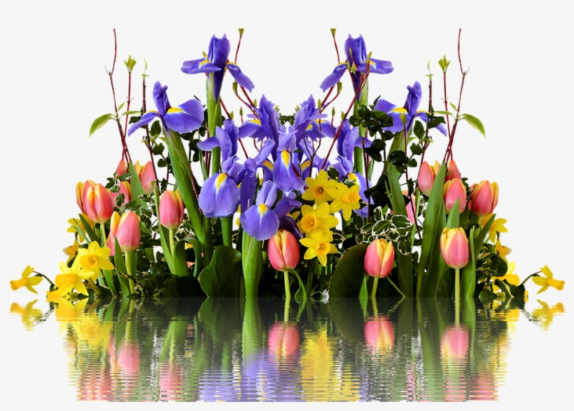Spring Flower Transparent Png - Tulipán Nárcisz Ibolya Virágcsokor, transparent png