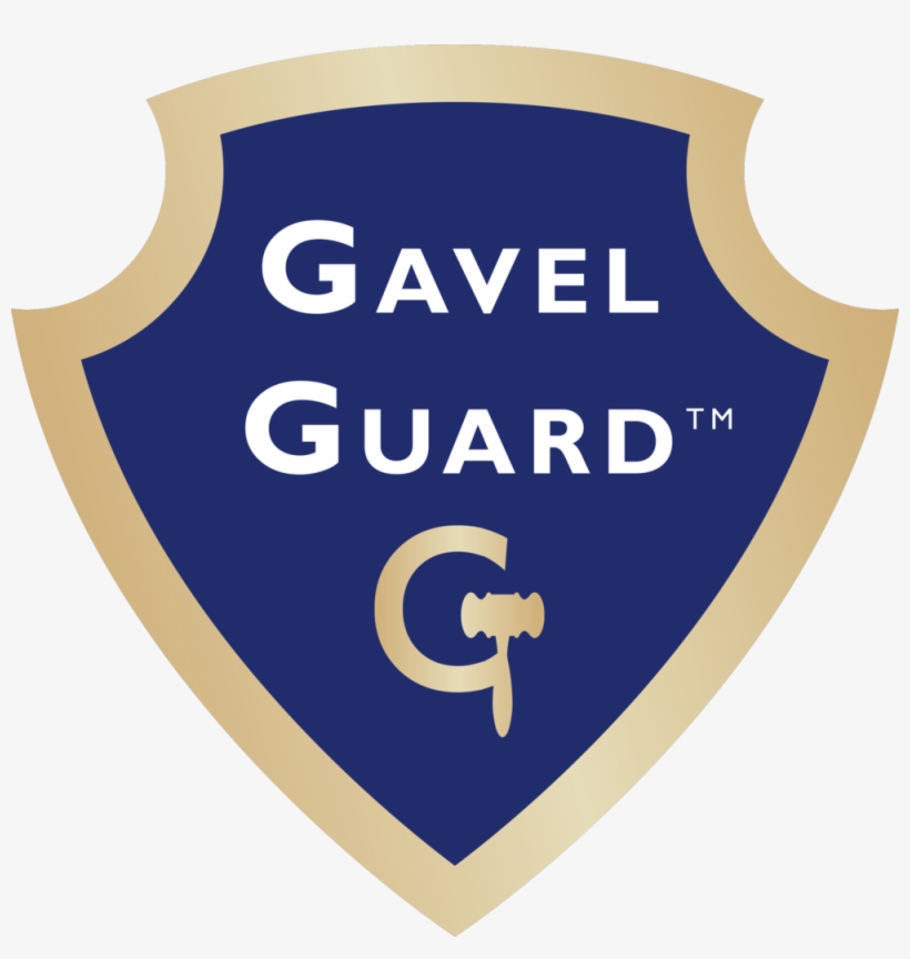 Gavel Guard Horizontal White - Emblem, transparent png
