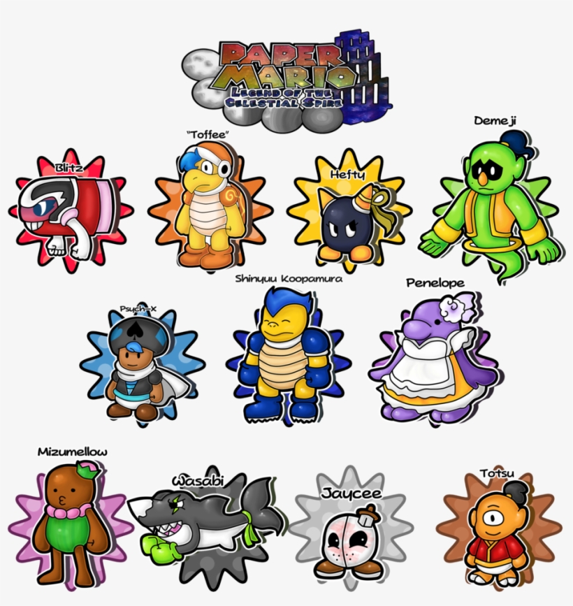 Fan Made Paper Mario Partners 1024x1016 PNG Download PNGkit