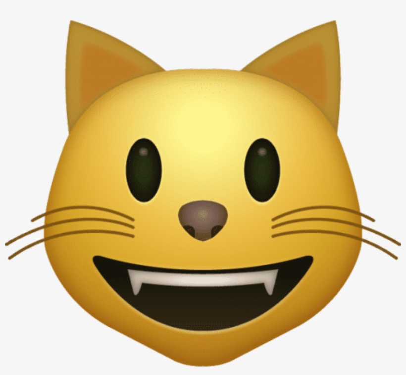 Download Transparent Free Png Smiling Cat Emoji Png Apple Hd High ...
