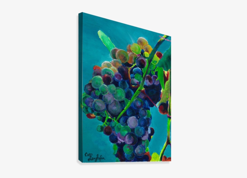 Grapes Canvas Print - Grape, transparent png