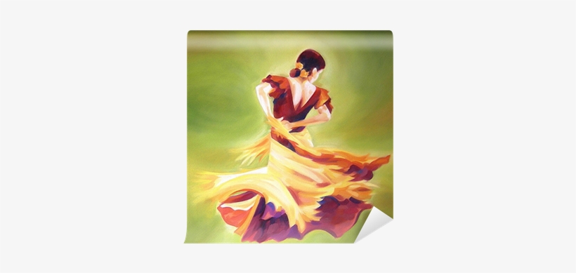 Flamenco Dancer Greeting Card, transparent png