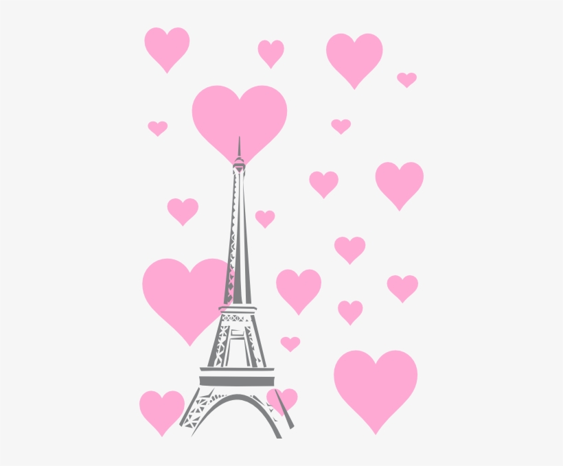How To Set Use Hearts Eiffel Tower Clipart, transparent png