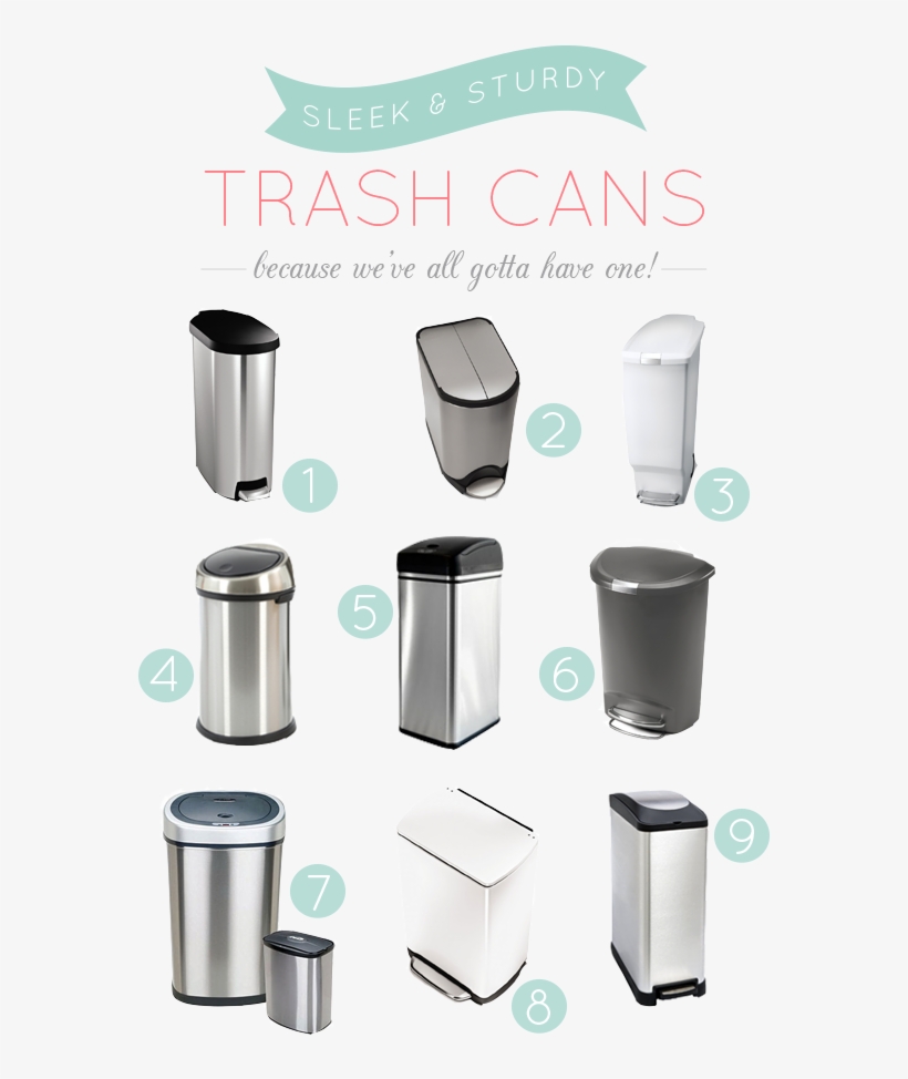 Simplehuman 45l Slim Step Can - Nine Stars Motion Sensor Trash Can Kitchen Bath Combo, transparent png