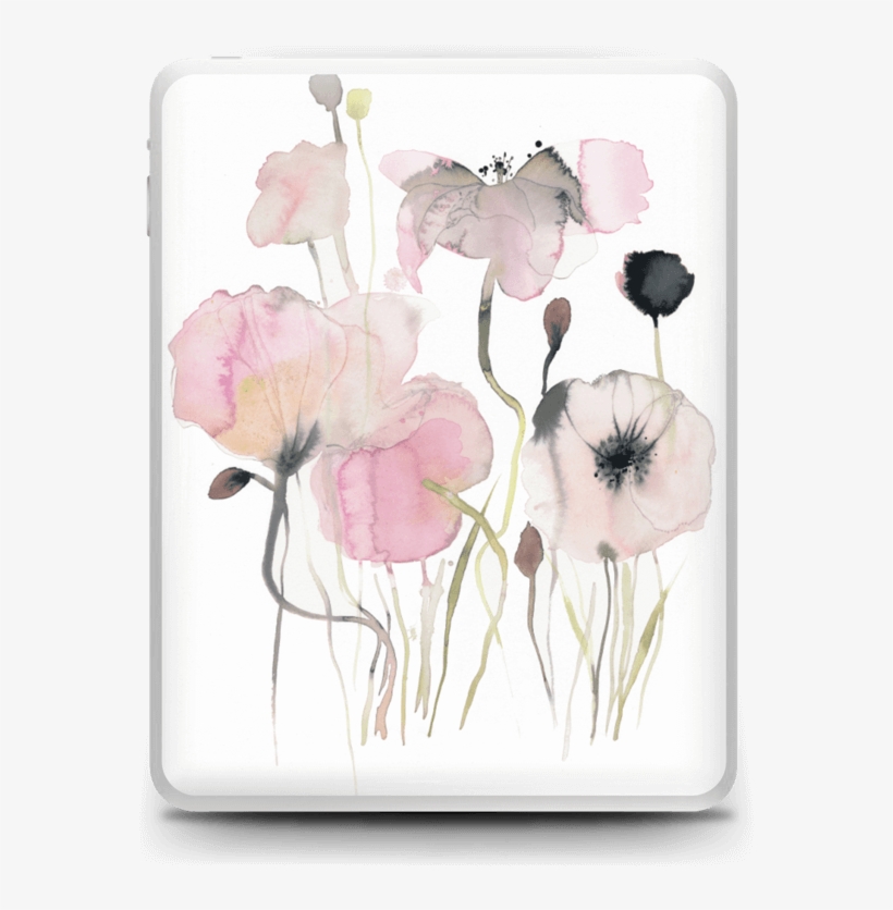 Painted Pink Flowers - Watercolor Painting, transparent png