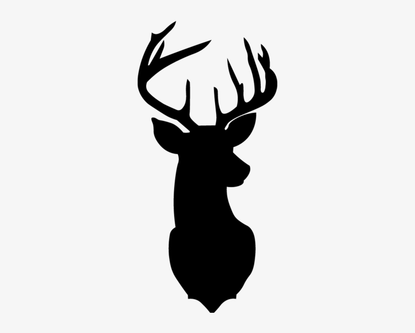 Deer Head Png Photos - Christmas Deer Silhouette, transparent png