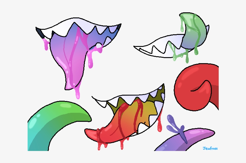 Tentacles And Teeth By Jewfross On Deviantart Png Transparent - Digital Art, transparent png