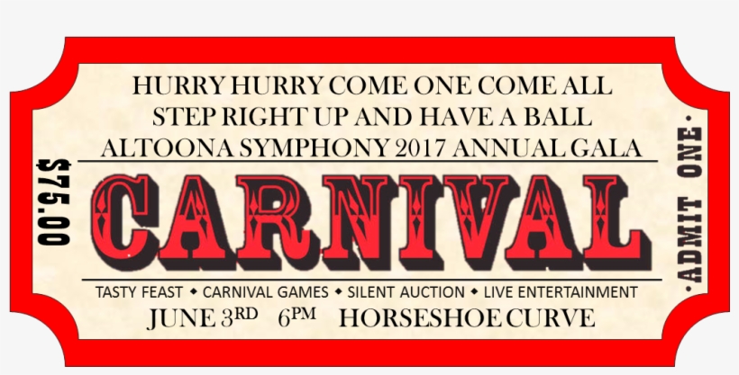 Carnival Transparent Ticket - Come One Come All Carnival, transparent png