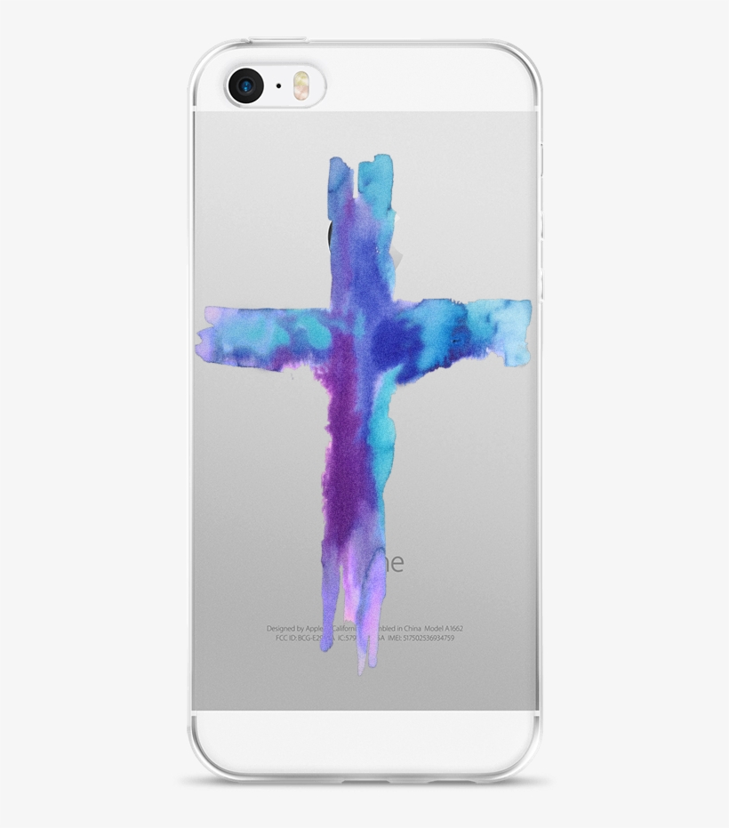 Watercolor Cross Iphone Case - Watercolor Painting, transparent png