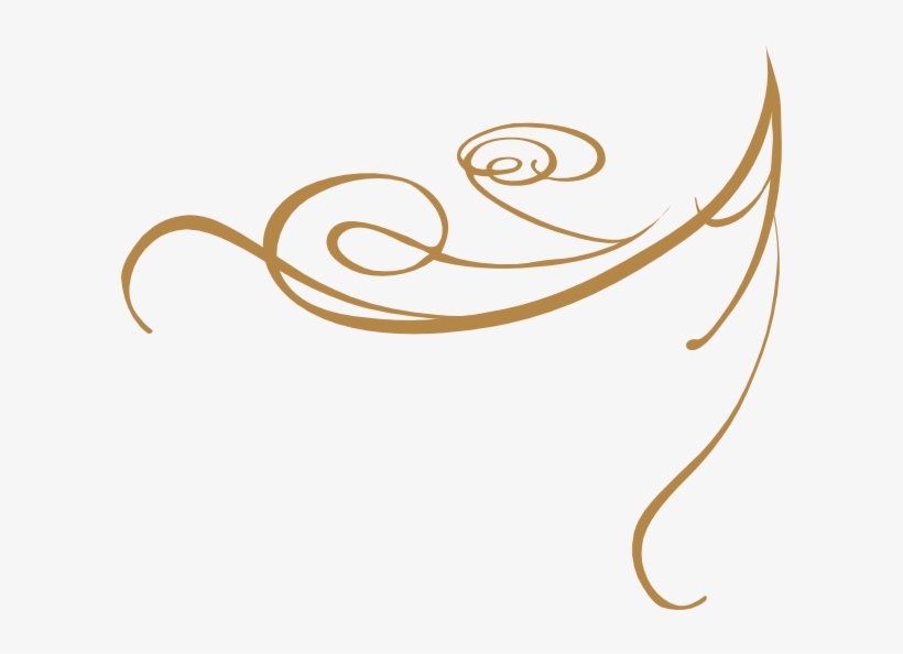 Curl Clipart Swirl Accent - Design For Invitation Png, transparent png