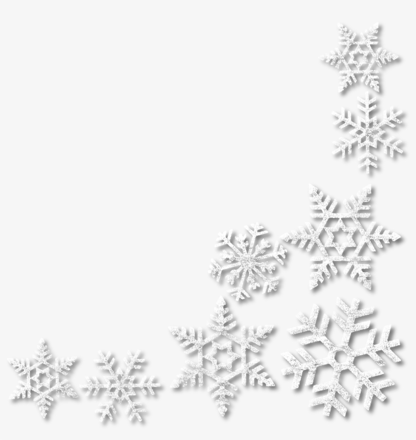 Нαρρу Нσℓι∂αуѕ Png Black And White Download - Border Images Free Snowflakes, transparent png