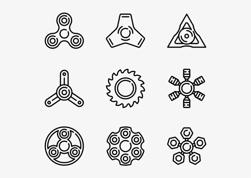 Fidget Spinner - Jewelry Icon, transparent png