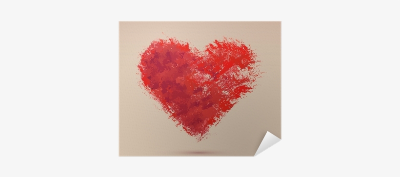 Watercolor Heart, Vector Illustration Poster • Pixers® - Shanghai, transparent png