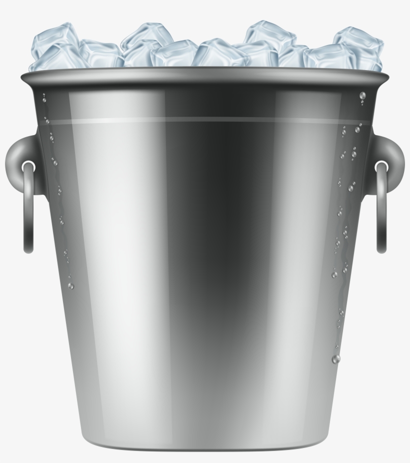 Ice Bucket Png Clip Art - Bucket Of Ice Clip Art, transparent png