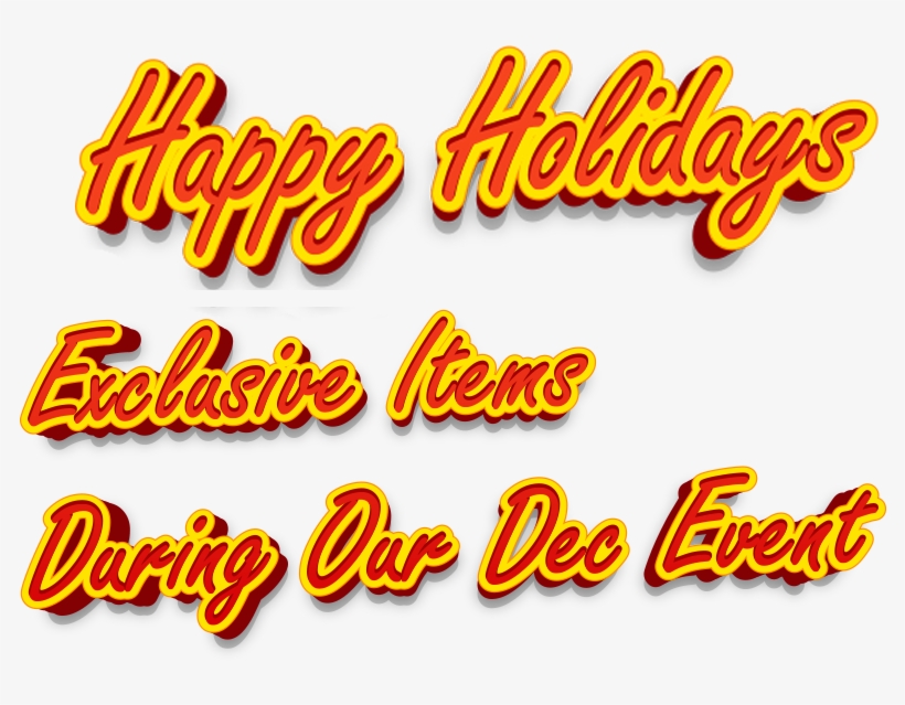 Happy Holidays - Orange, transparent png