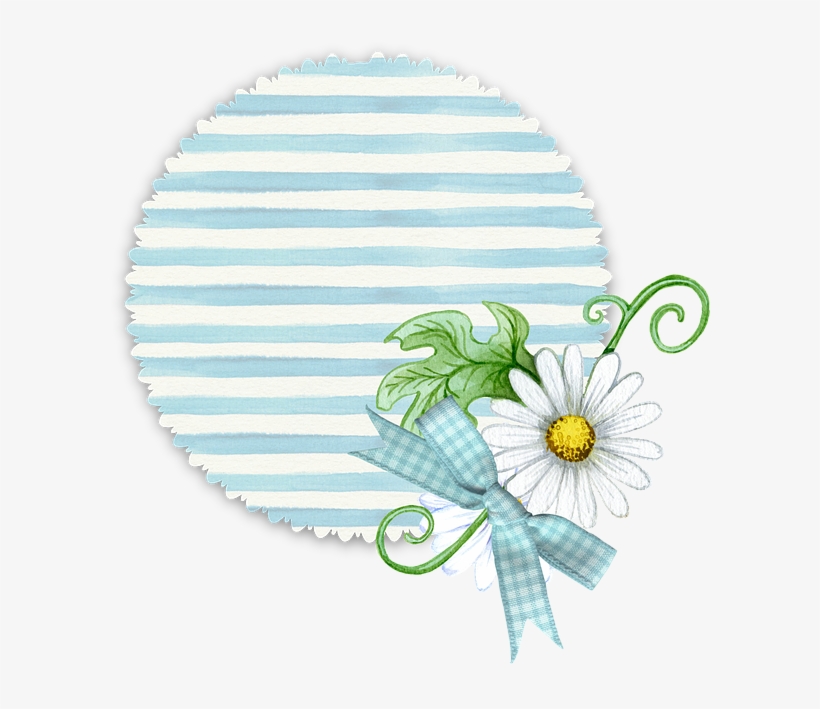 Floral, Blue, Tag, Soft, Pastel, Stripe, Scrapbook - Backgrounds Flower Png Soft, transparent png
