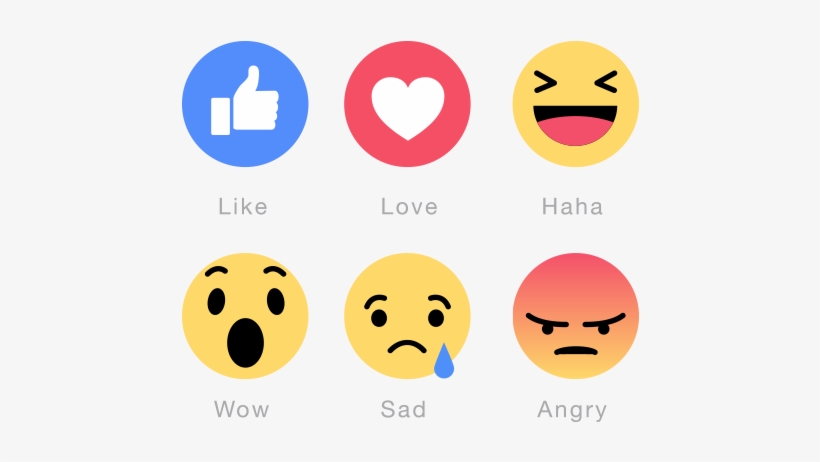 New Facebook Emoticons Free Transparent Png Download - Facebook Like Love Haha Wow, transparent png