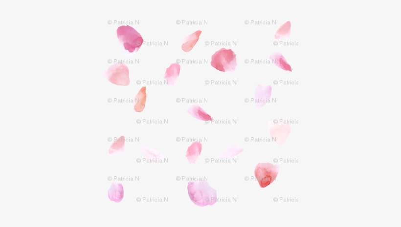 Pink Peach Rose Petals Watercolor - Pink Rose Petal Transparent, transparent png