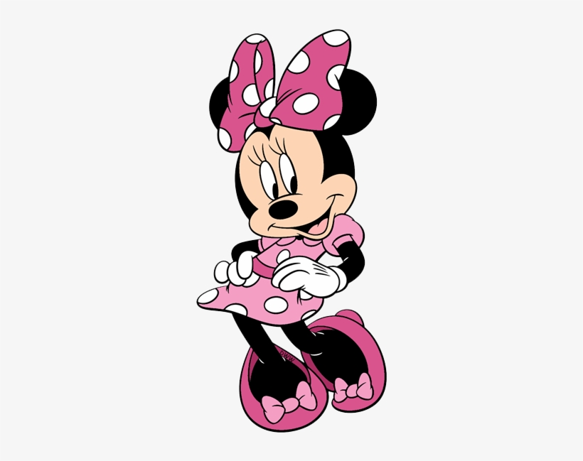 Image Result For Minnie Mouse In Pink Dress - Pink Minnie Mouse Clipart, transparent png