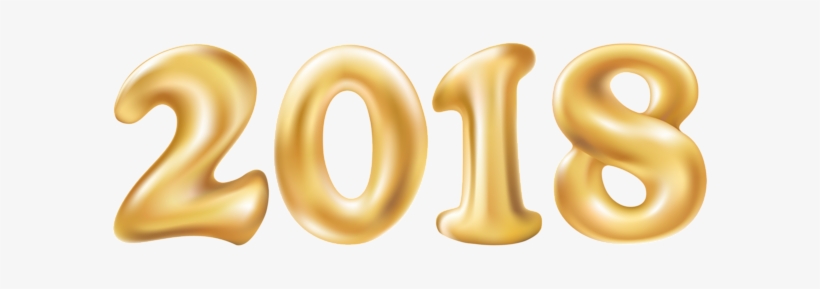 2018 Gold Png Clip Art Image - 2018 Png, transparent png